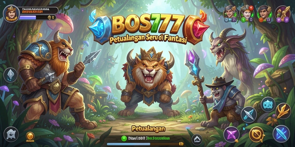Tampilan antarmuka game Petualangan BOS777 yang menakjubkan.