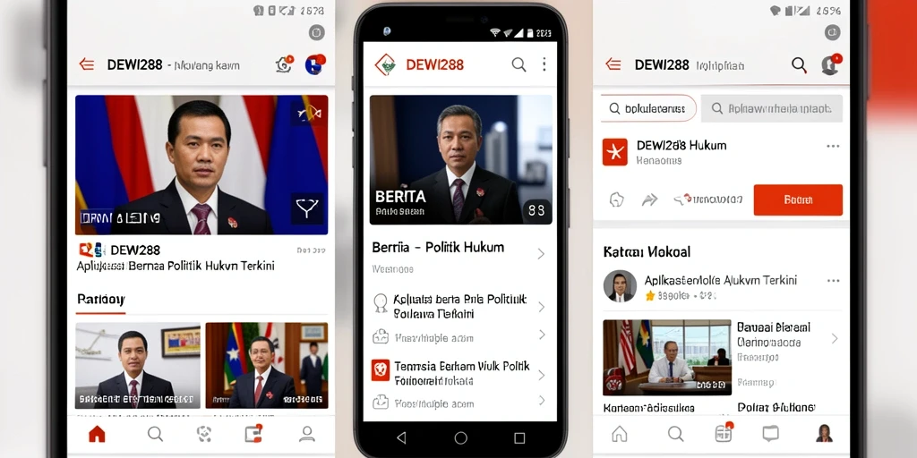Tampilan antarmuka DEWI288 yang sederhana dan informatif.