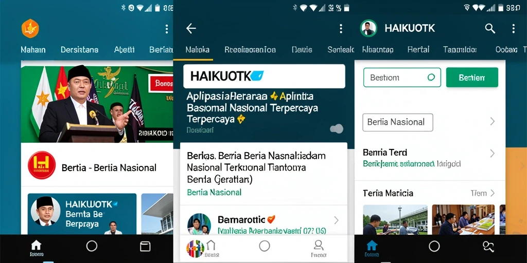 Tampilan antarmuka aplikasi HAIKUOTK yang modern dan informatif.