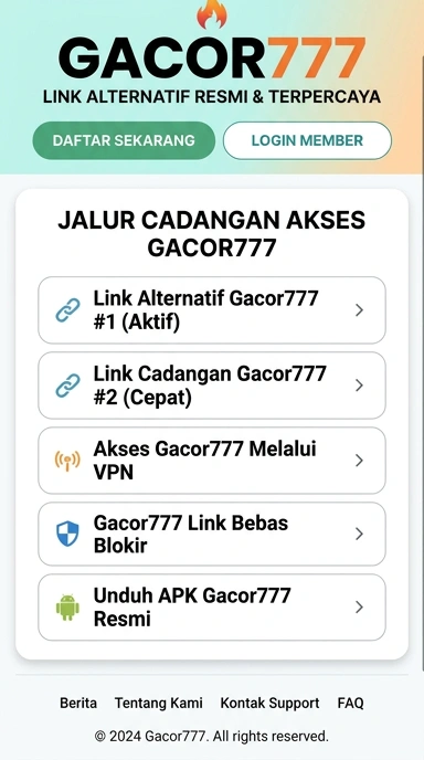 Link Alternatif Gacor777 Untuk Pengguna Android