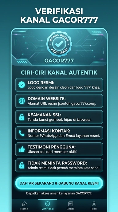 Kanal Resmi Gacor777 untuk Pengguna Android